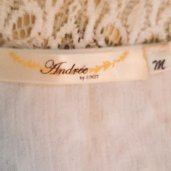 Andree cotton white lace cardigan medium *C2 - Picture 6 of 6